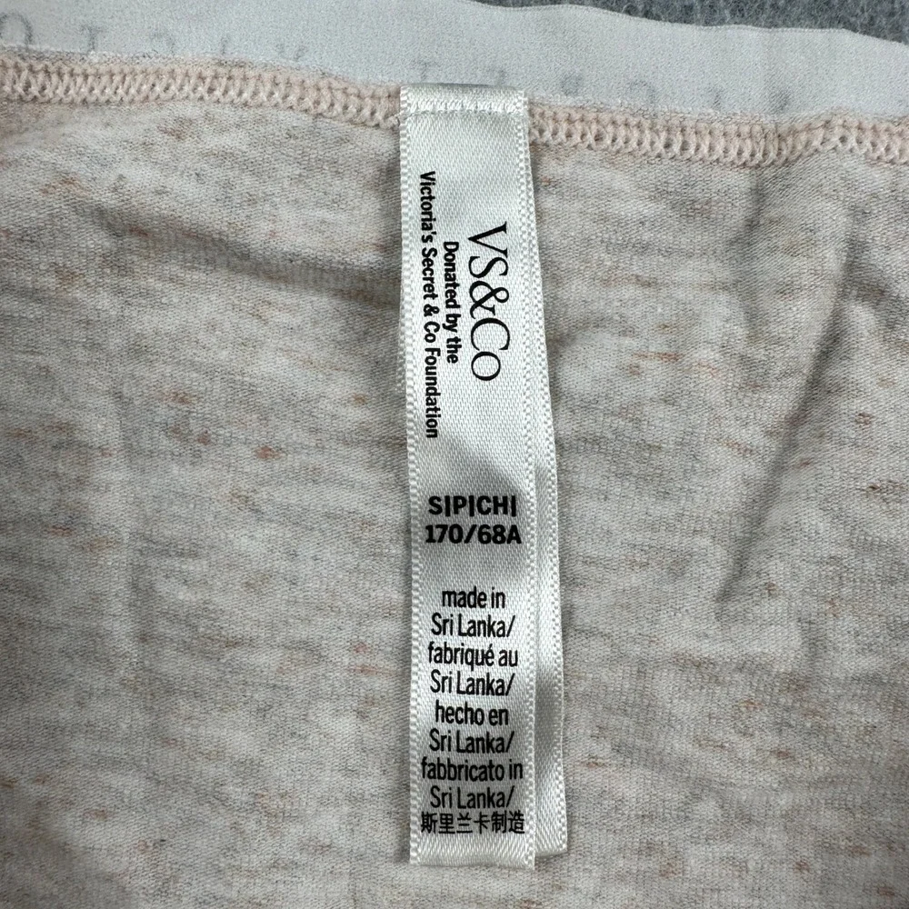 Victoria's Secret Panty Womens S Hiphugger Beige Logo Waistband Underwear